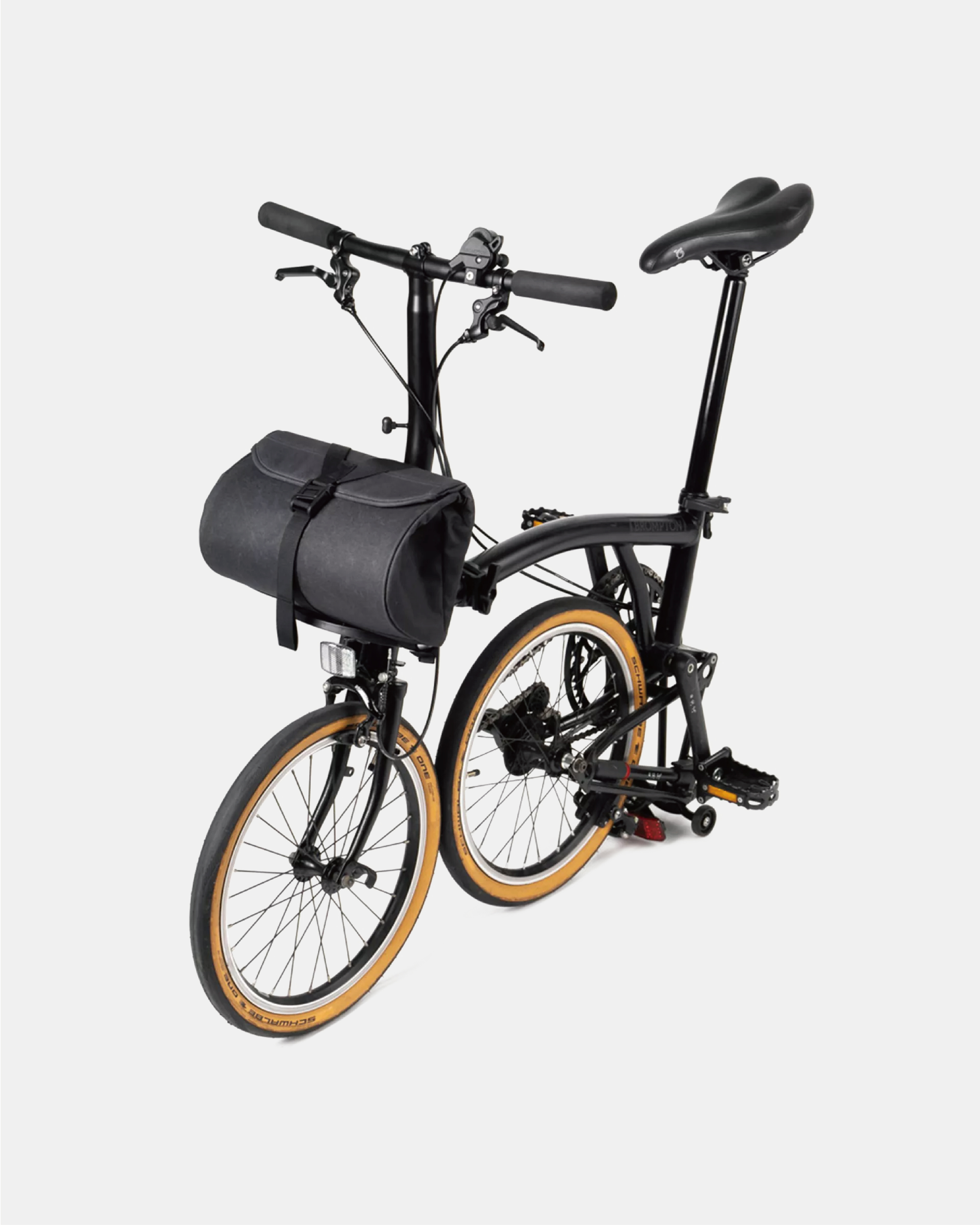 【沃坦】Y-Bag Brompton 車前包 8L 炭黑色（含車前架）
