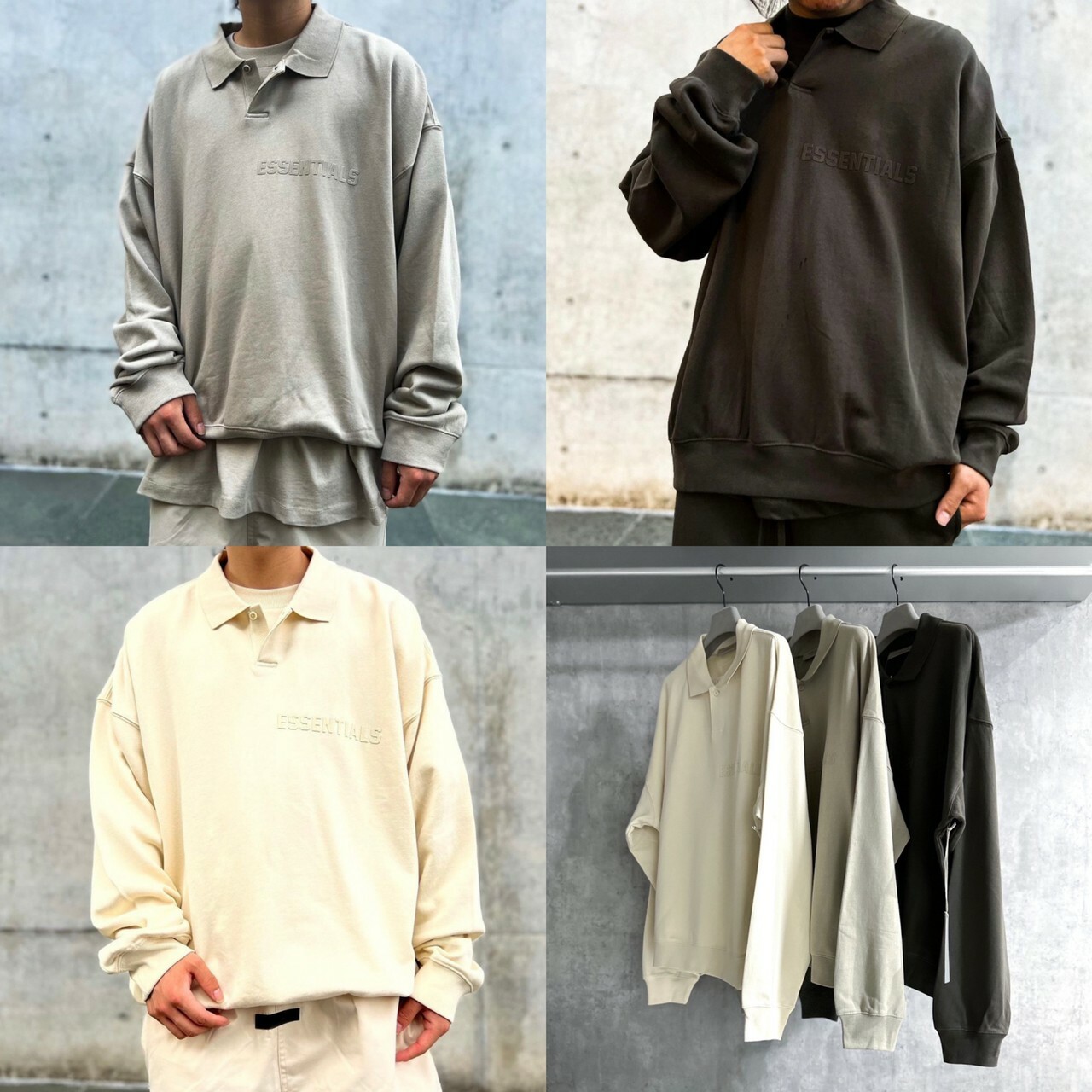 FOG Essentials 胸口植絨LOGO Polo長袖