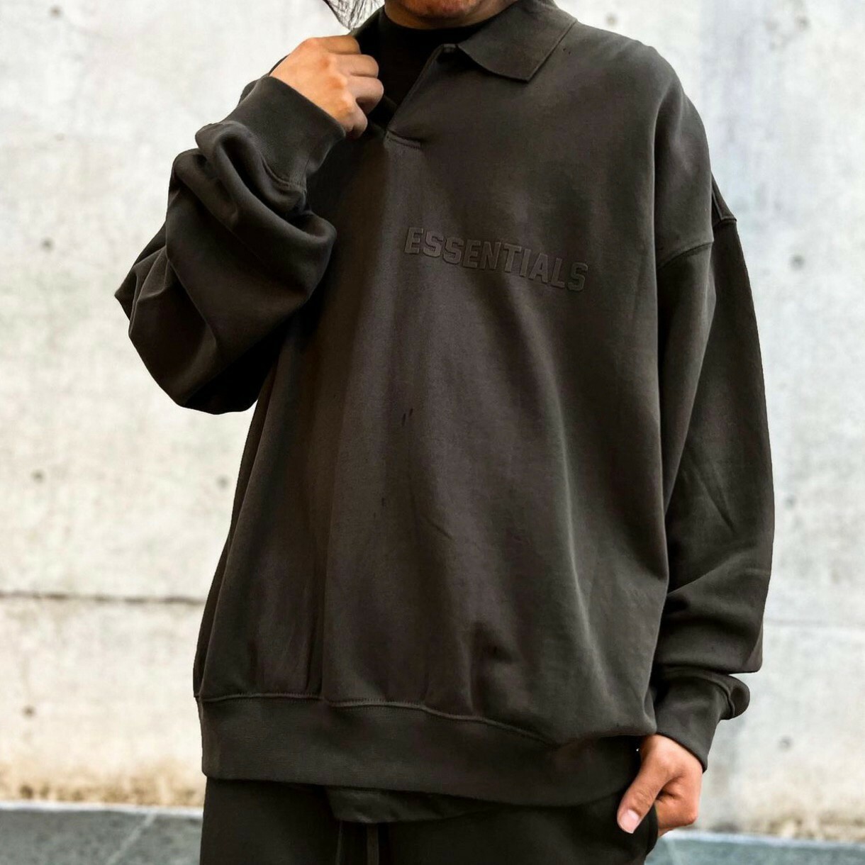 FOG Essentials 胸口植絨LOGO Polo長袖