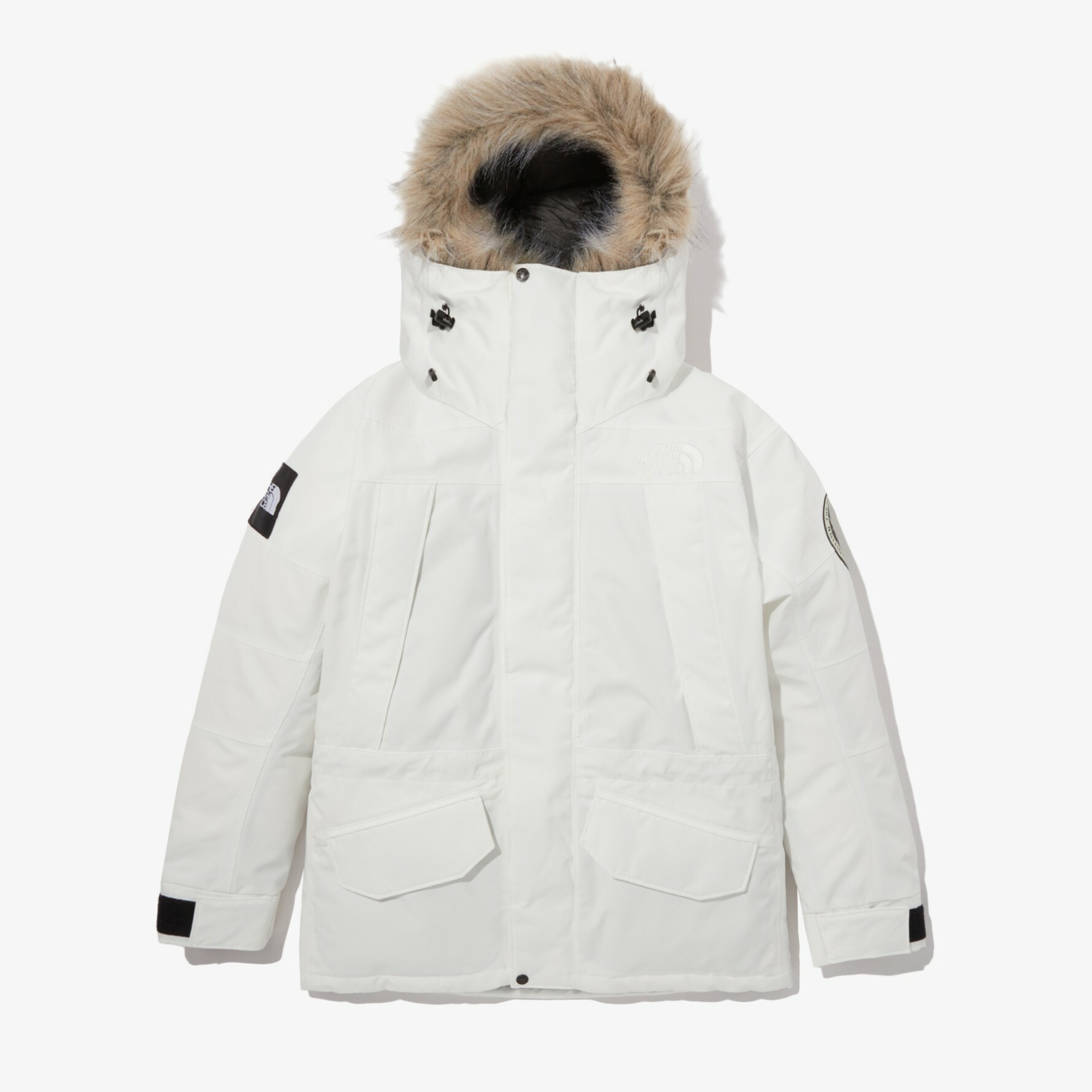 THE NORTH FACE UNDYED ANTARCTIC 連帽外套 白 NJ2DN76A