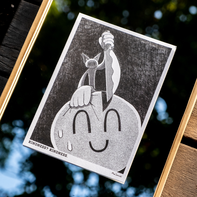 Raimochi｜RISO明信片｜A5｜Kindness 刀