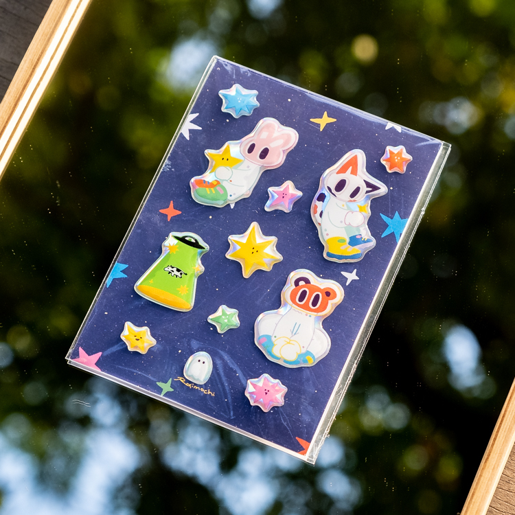 Raimochi｜雷射滴膠貼紙