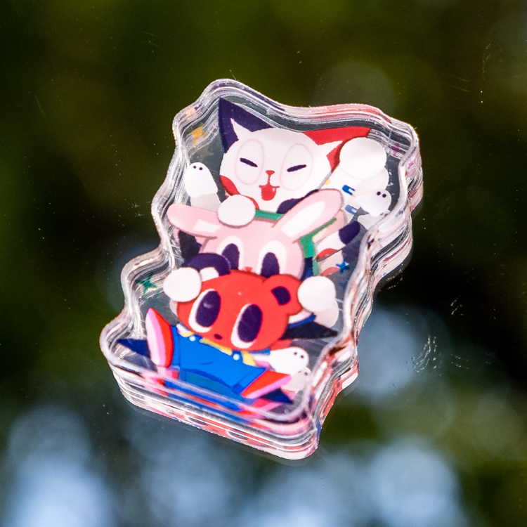 Raimochi｜小壓克力立牌｜無滴膠