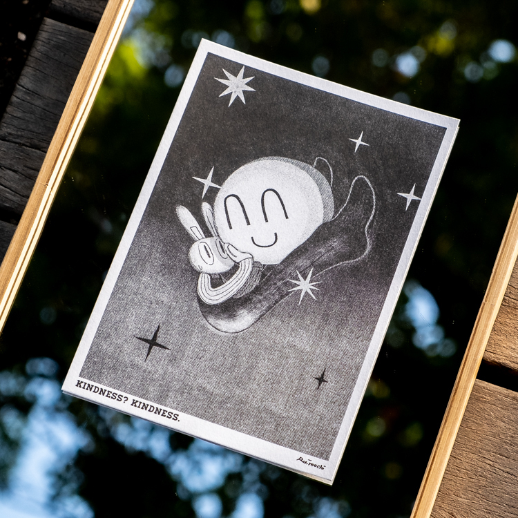 Raimochi｜RISO明信片｜A5｜Kindness 抱