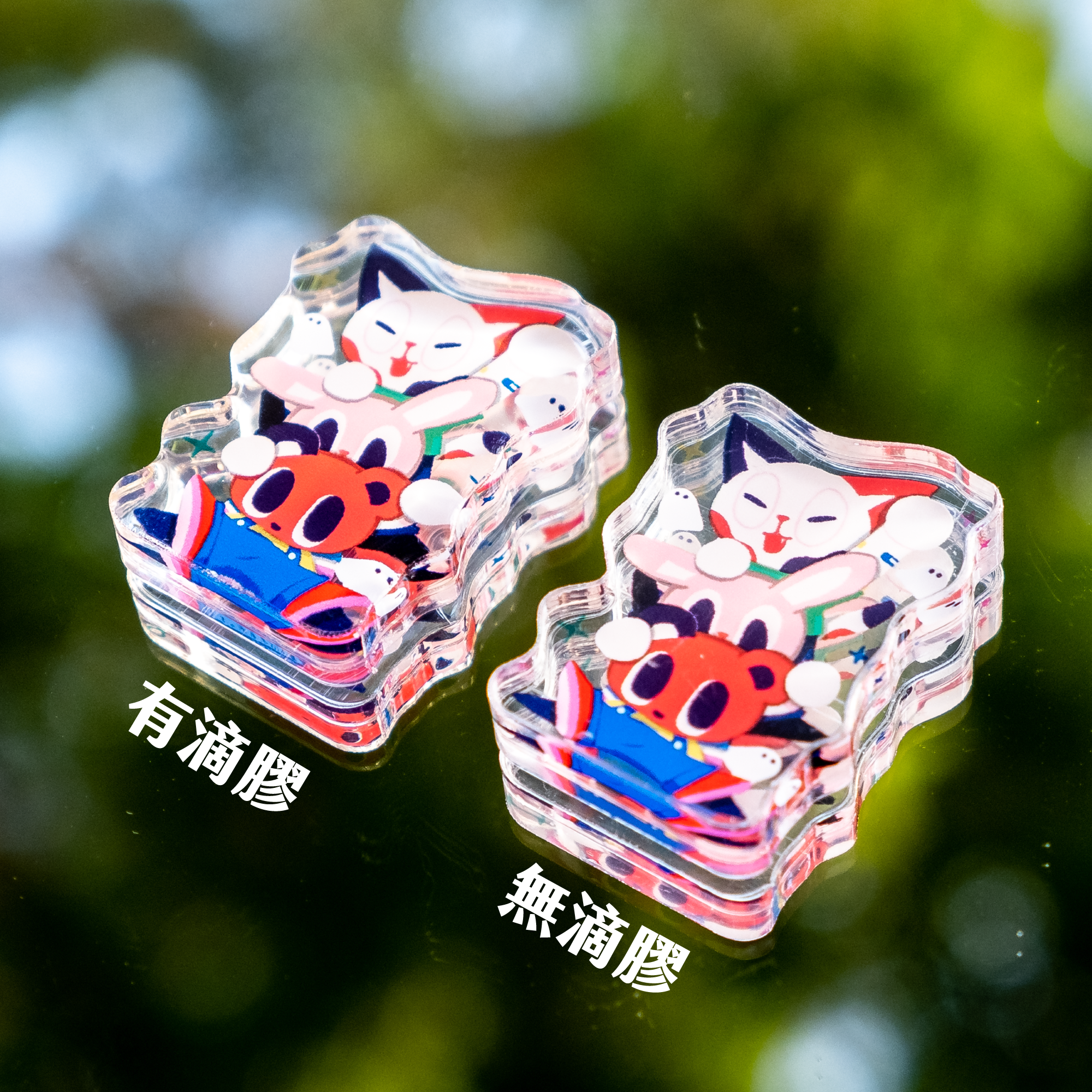 Raimochi｜小壓克力立牌｜無滴膠