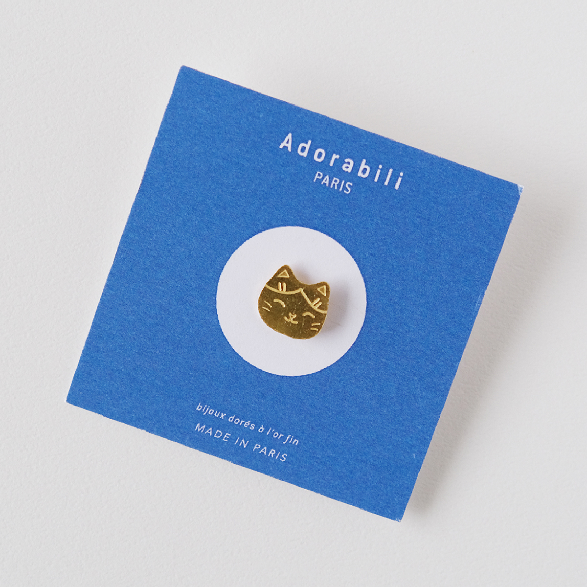 樂洋選物 X Adorabili / 胸針(別針)／貓咪（笑臉）