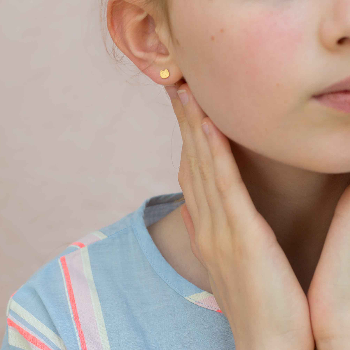 樂洋選物 X Adorabili / 耳環／貓咪 (厭世臉)