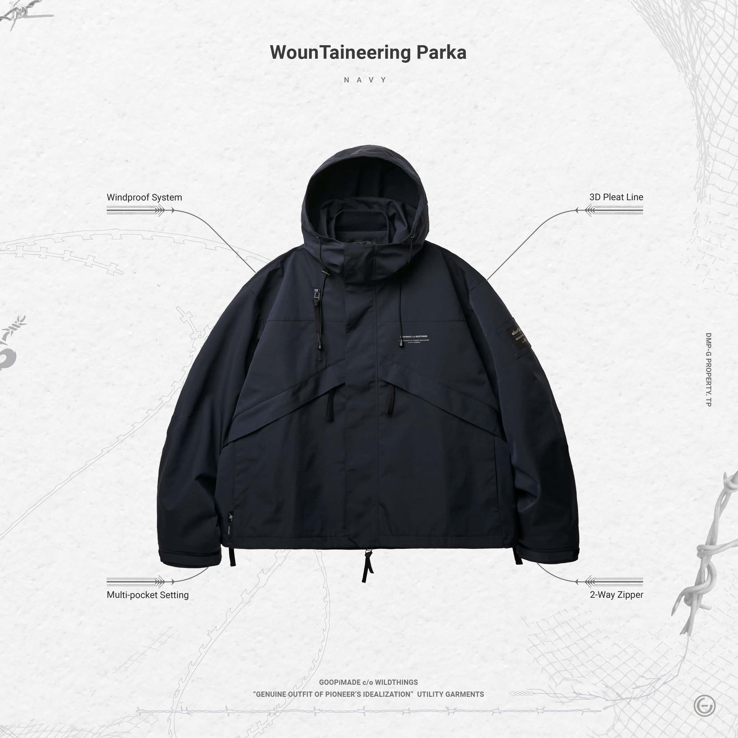 WounTaineering Parka - Navy WounTaineering Parka - Navy