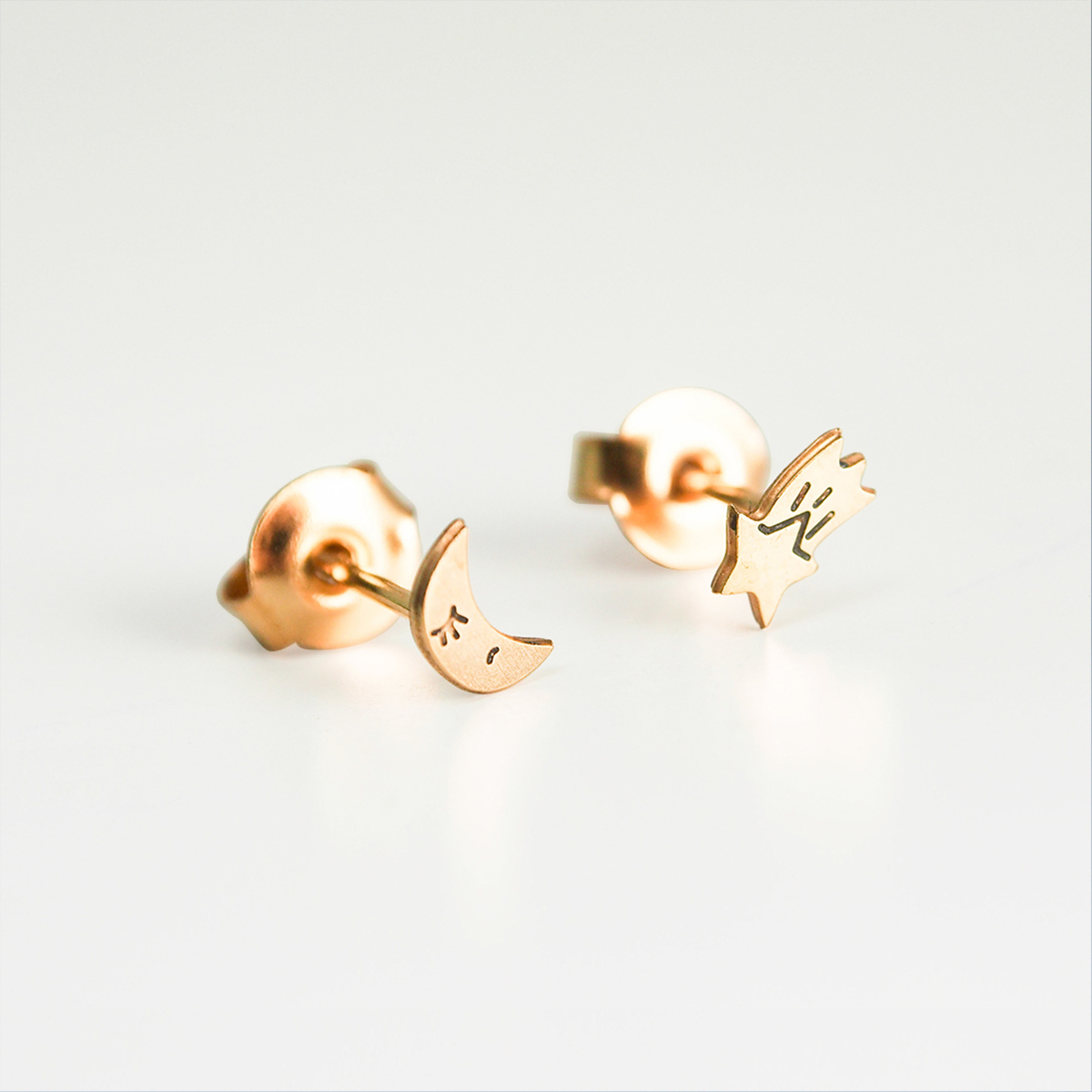 樂洋選物 X Adorabili / 耳環／月亮＆流星