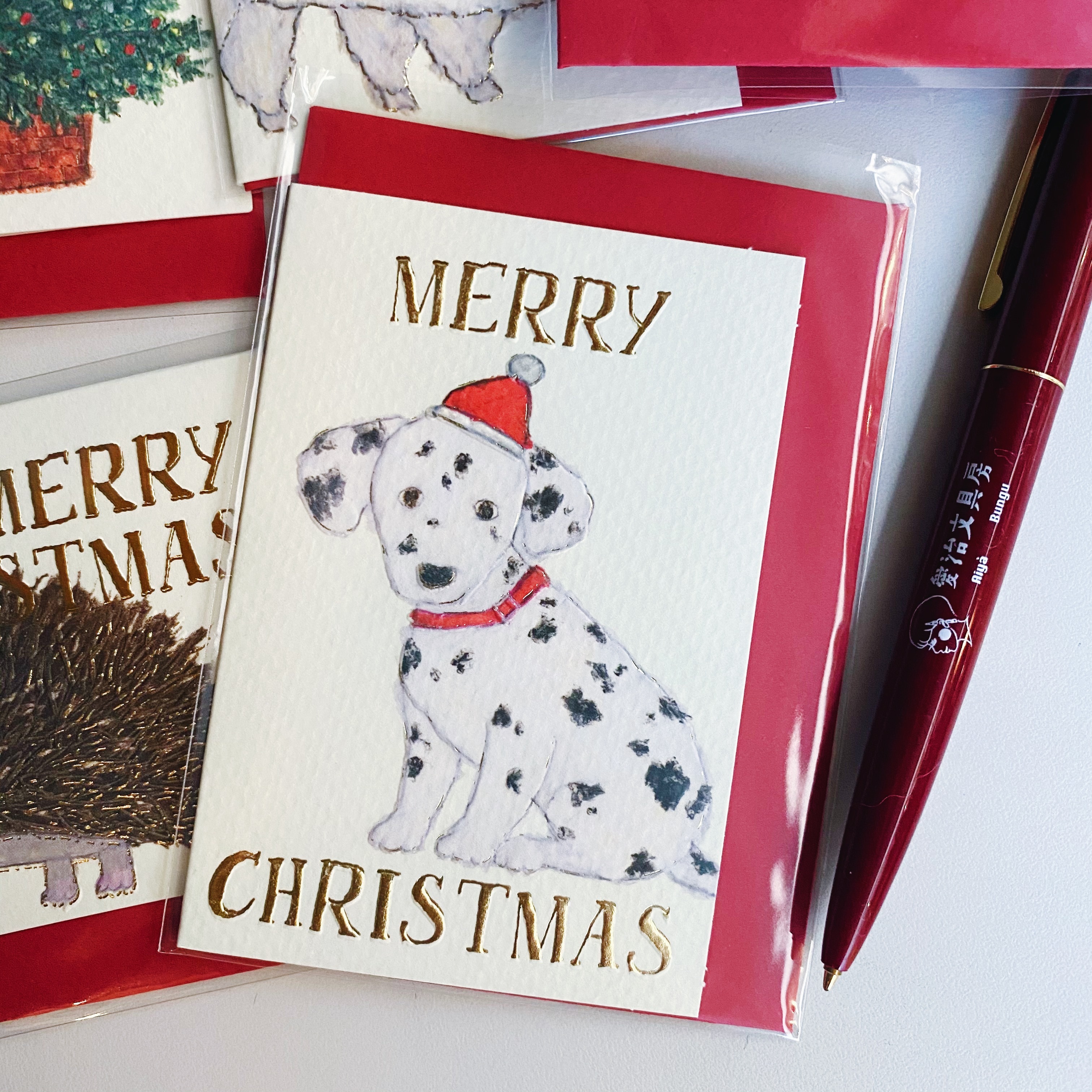 斑點狗 米津祐介 迷你聖誕卡片｜日本 米津祐介