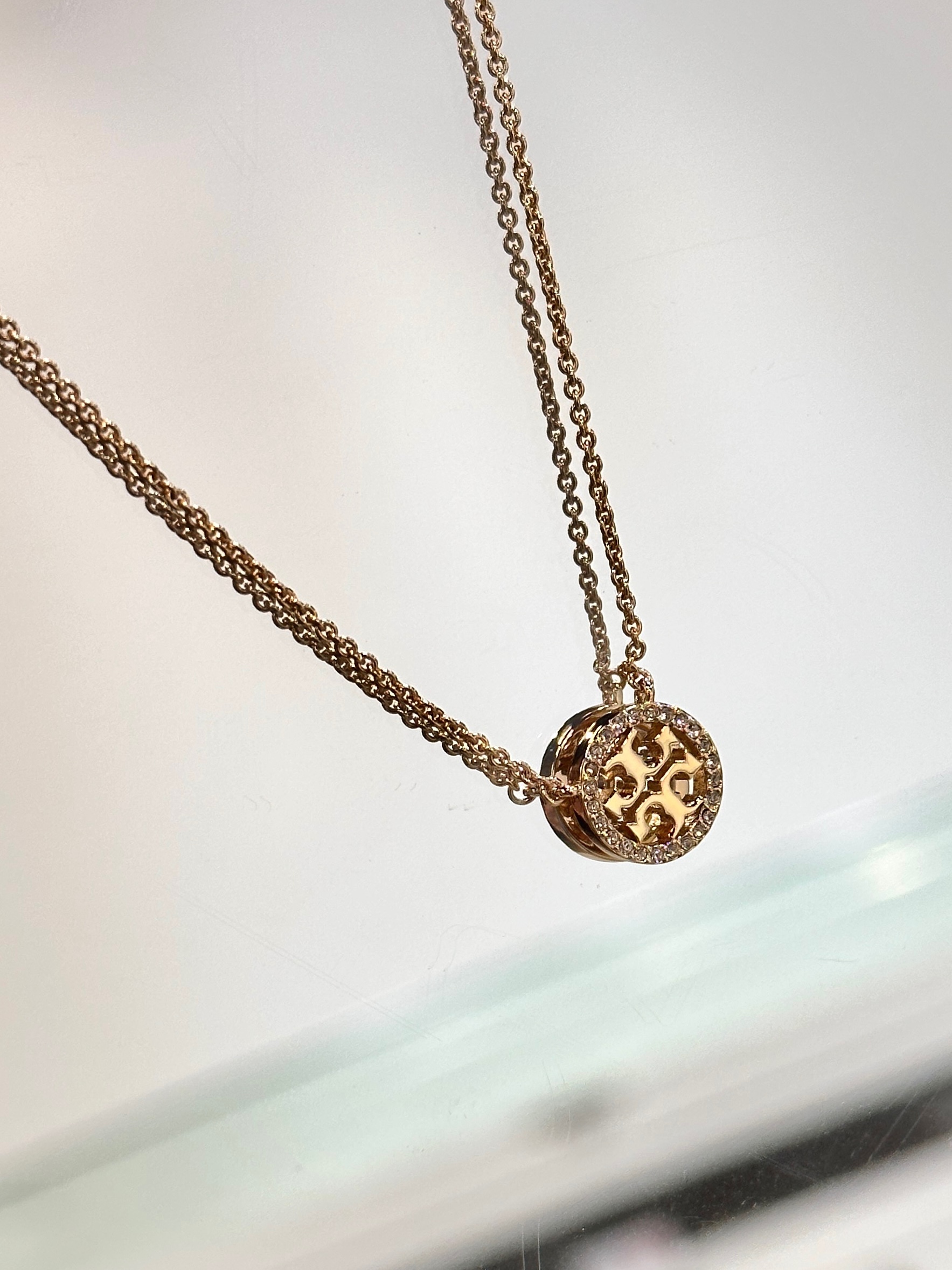 TORY BURCH Miller Pave Necklace