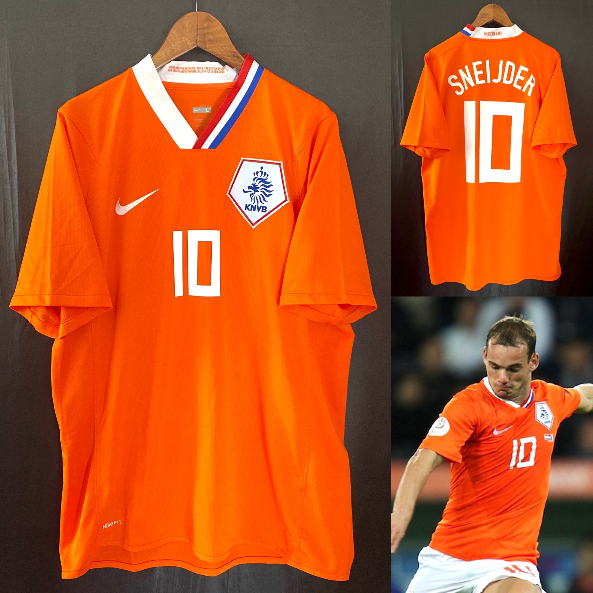 荷蘭 2008 歐洲國家盃 Nike 主場球衣 #10 SNEIJDER