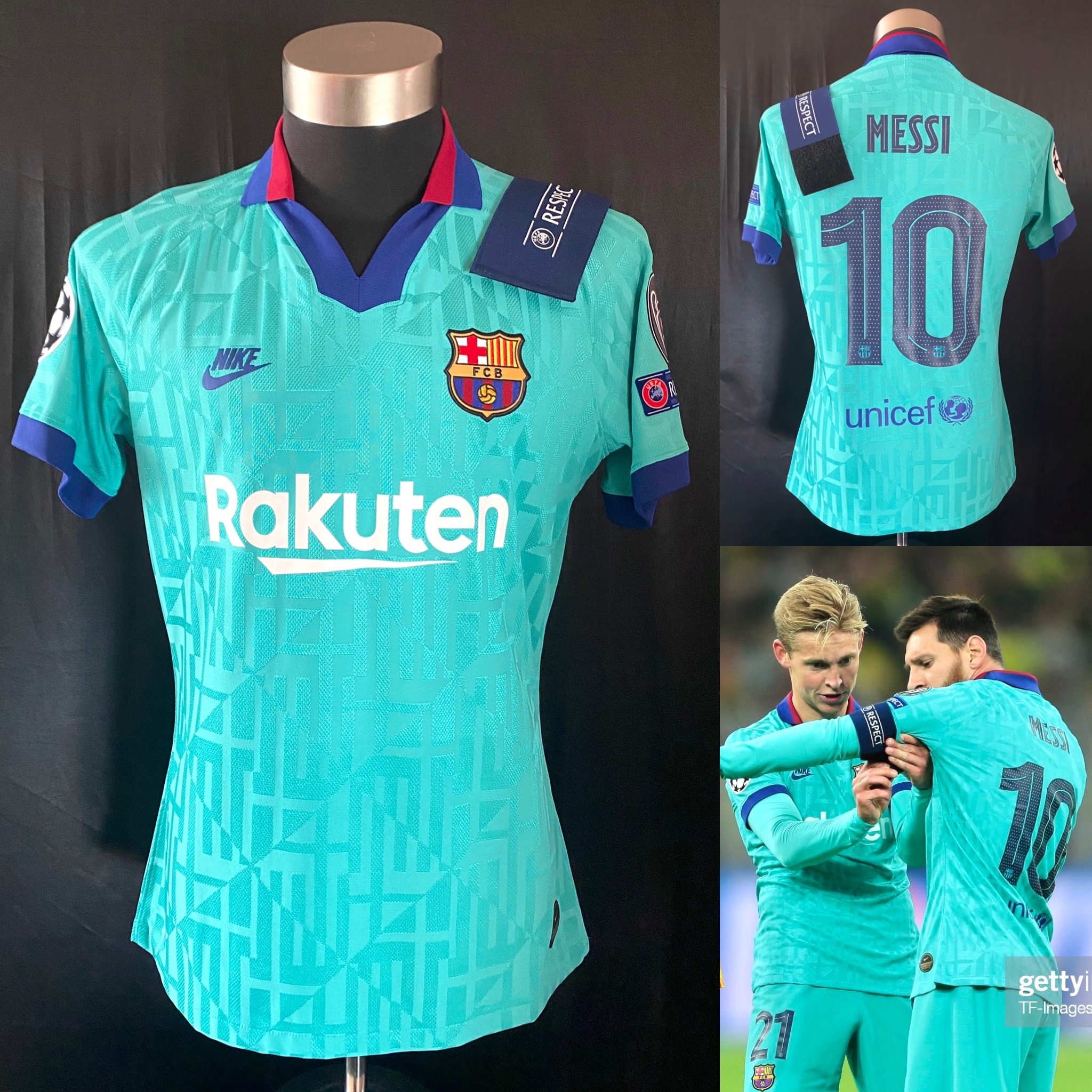 (更衣室版) 巴塞隆拿 2019-2020 歐聯二客更衣室球員版球衣 #10 MESSI