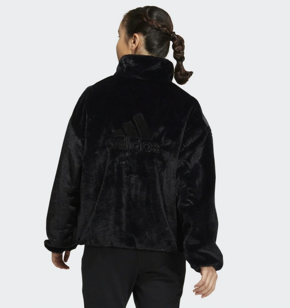 ADIDAS MET FUR JKT T1 女 抓毛絨感外套 黑HM7105 Dec