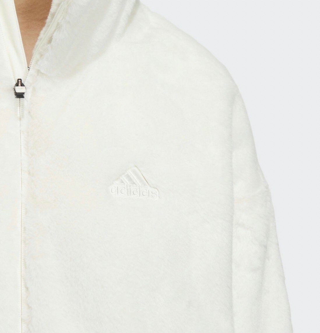 ADIDAS MET FUR JKT T1 女 抓毛絨感外套 白HM7102 Dec