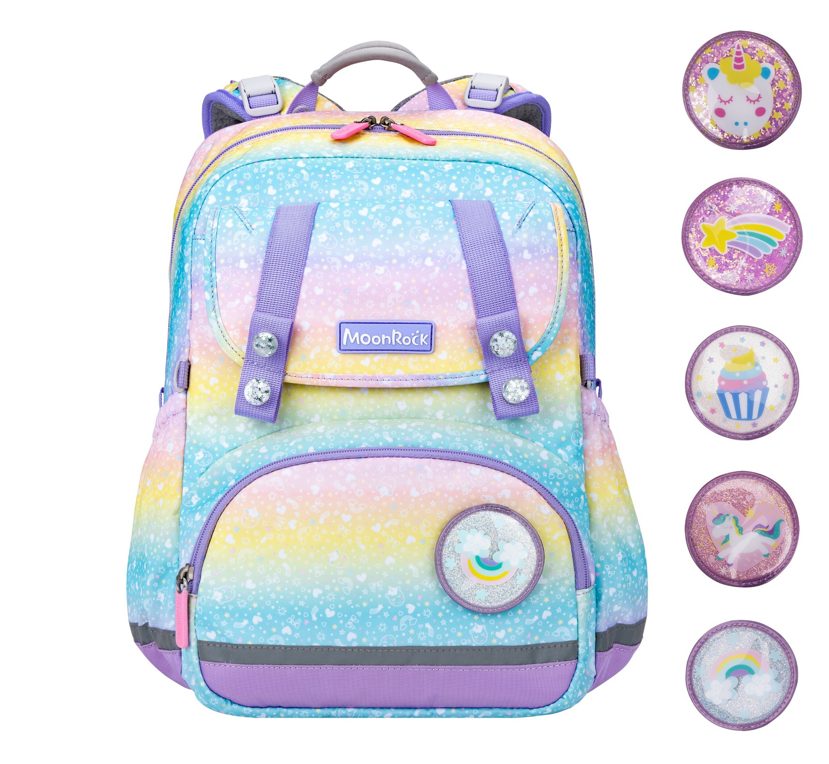 SP1 低年級 夢幻獨角獸 成長型護脊書包