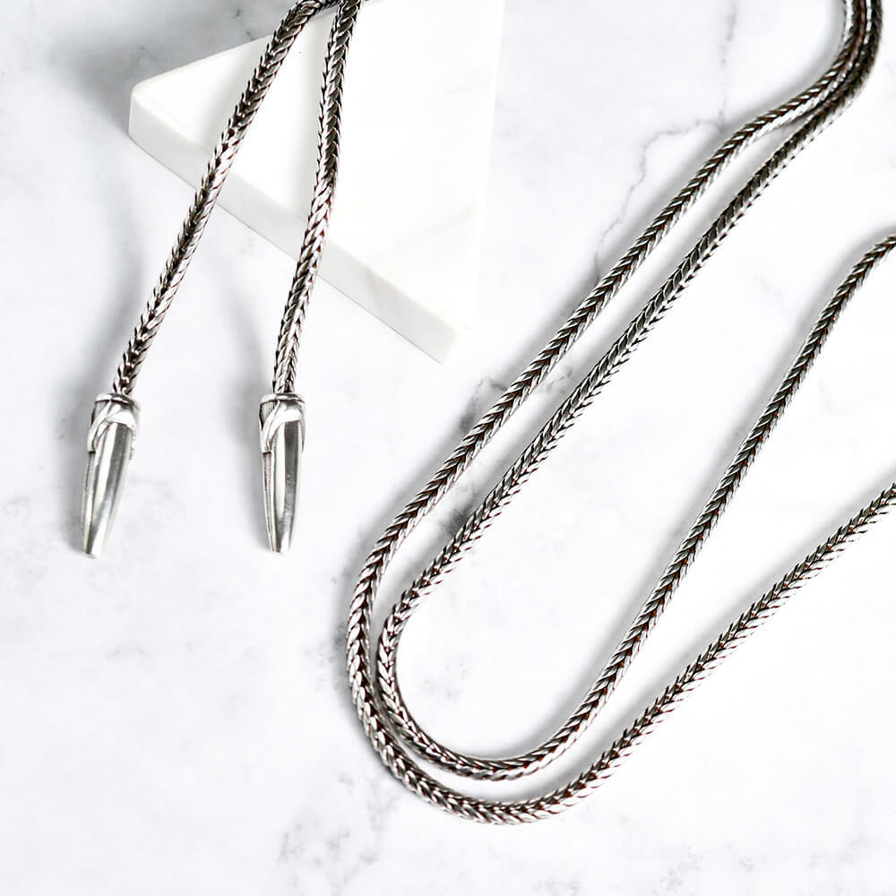 專用替換金屬繩 個性蛇紋款 保羅領帶/BoloTie/美式領帶