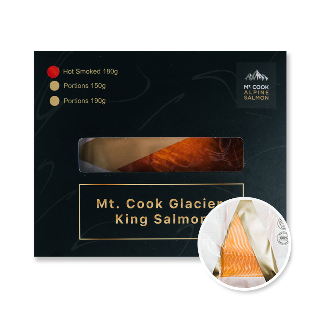 庫克山冰河熱燻帝王鮭魚 (180g)