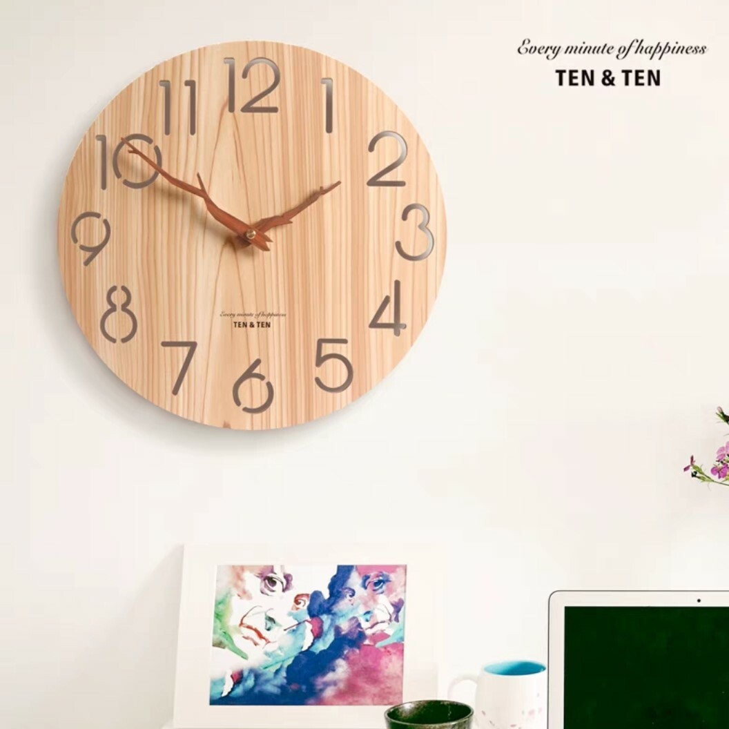 北歐風靜音壁掛鐘