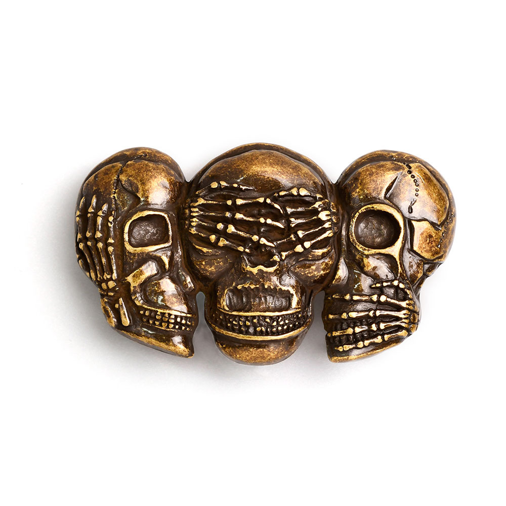 搖滾帥氣骷髏頭 造型皮帶扣 / 皮帶頭 - 現貨