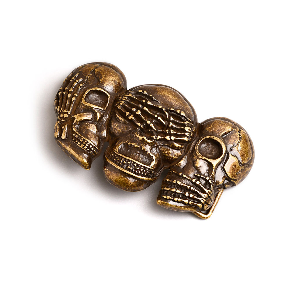 搖滾帥氣骷髏頭 造型皮帶扣 / 皮帶頭 - 現貨