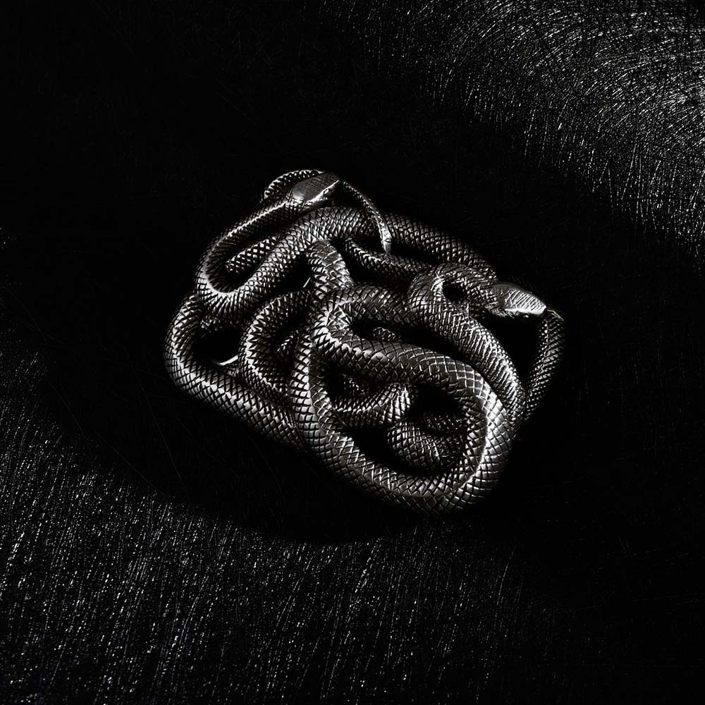 古希臘傳說系列 蛇-正義與邪惡 造型皮帶扣 / 皮帶頭 - 現貨