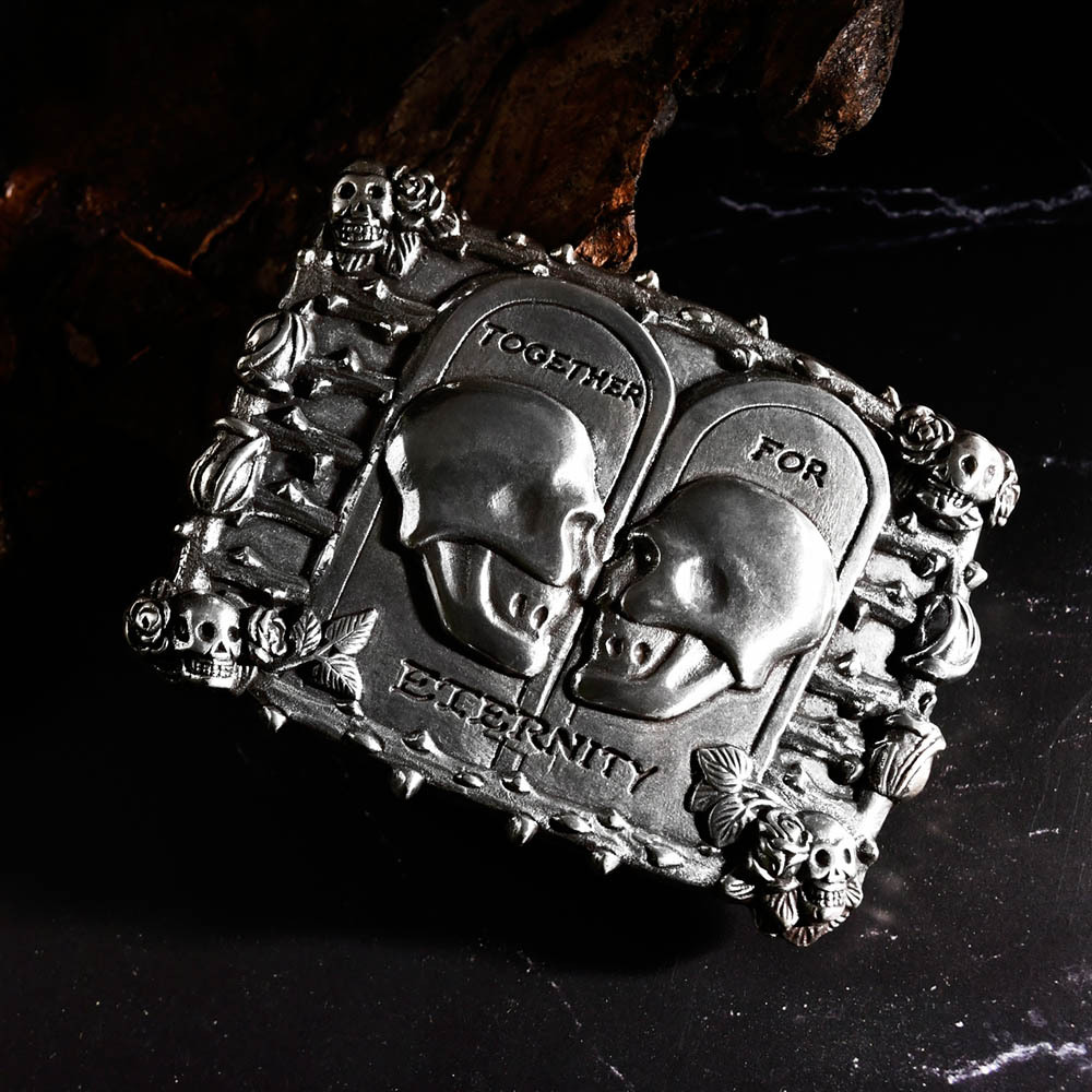 永恆陪伴骷髏頭 造型皮帶扣 / 皮帶頭 - 現貨