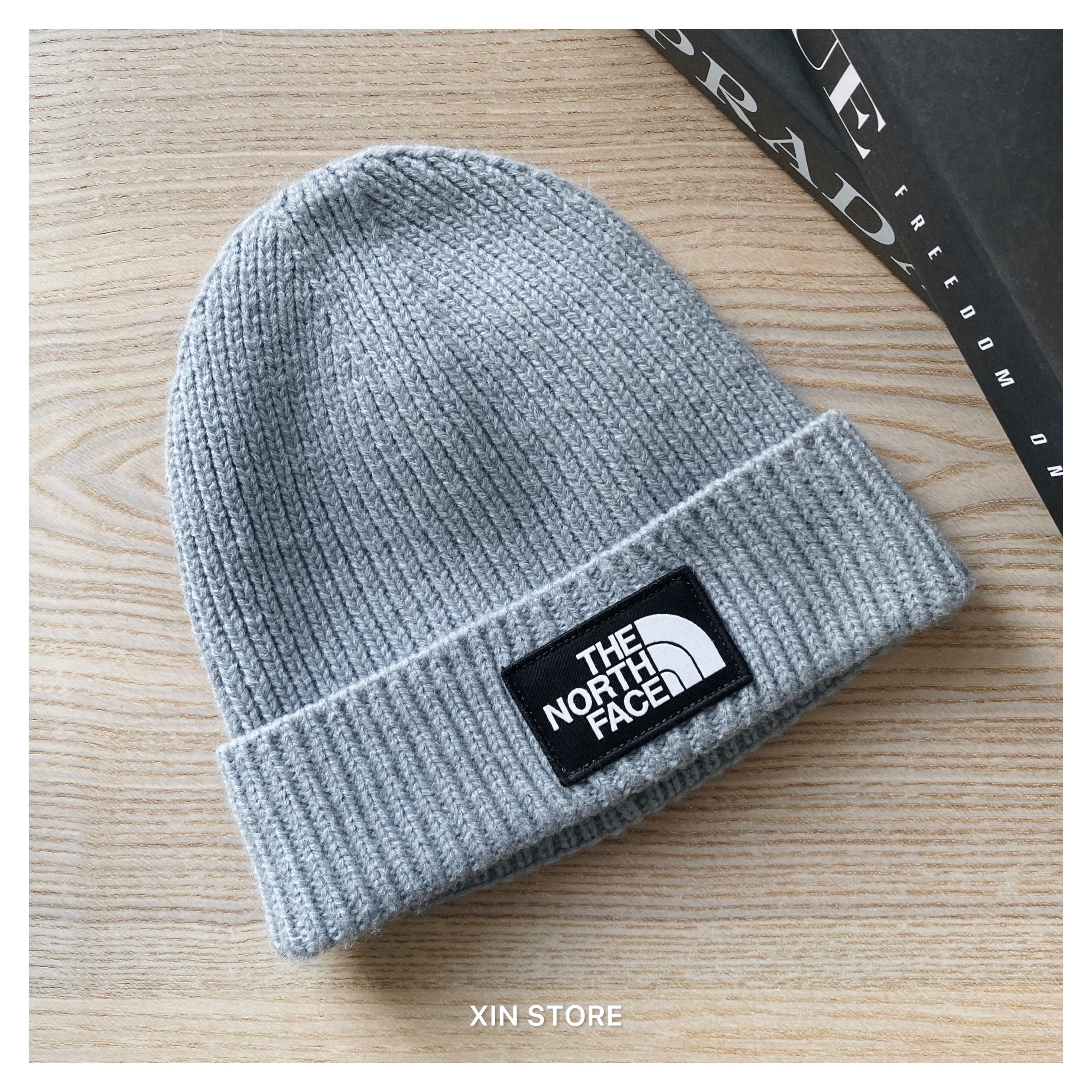 he North Face TNF Box Beanie 方標保暖針織毛帽芥黃灰藍深藍