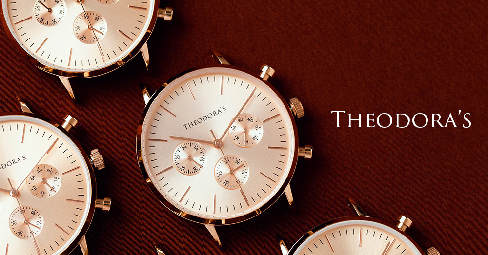 THEODORA'S, watches, 粉膚, 日落, 手錶, 玫瑰金
