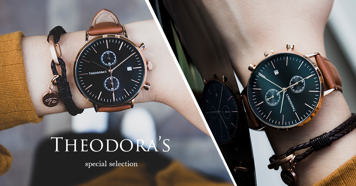 THEODORA'S, watches, 手錶, 推薦, 黑色, 真皮