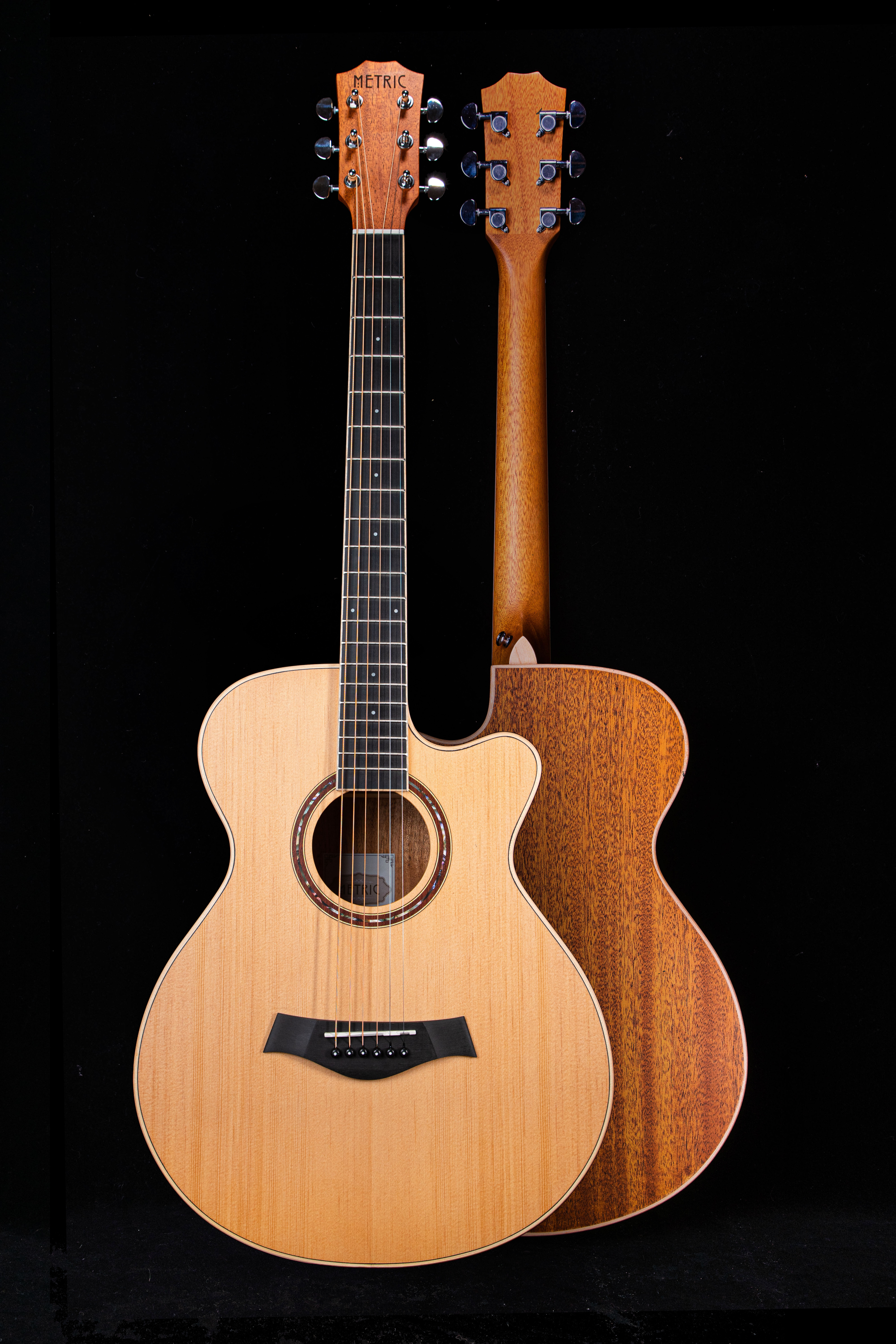 METRIC 霧面 雲杉木面單板 桃花心木側背板 GA桶缺角 木吉他 附琴袋、配件 ｜ MTC-40GAS 40吋 / MTC-41GAS 41吋