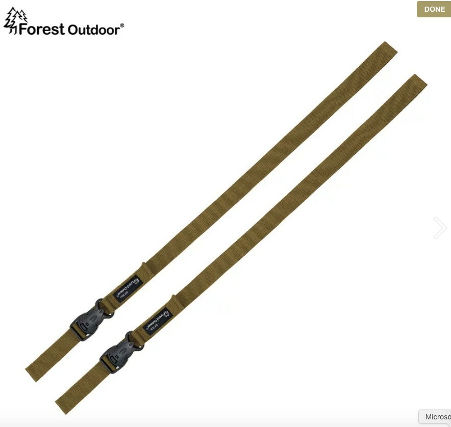 Forest Outdoor 露營裝備綁帶(2入一組)