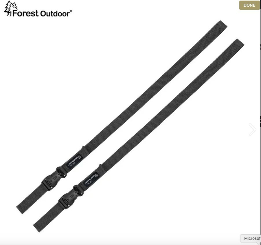Forest Outdoor 露營裝備綁帶(2入一組)