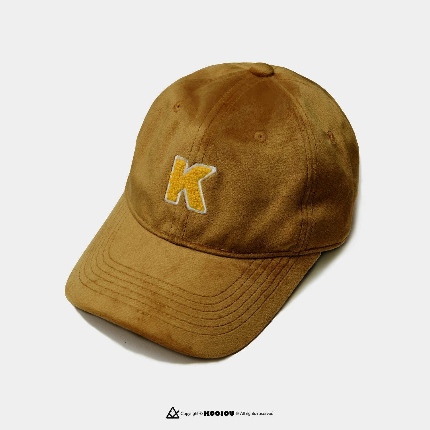 KID ® KOOJOU OK繃緞絨老帽 咖啡色