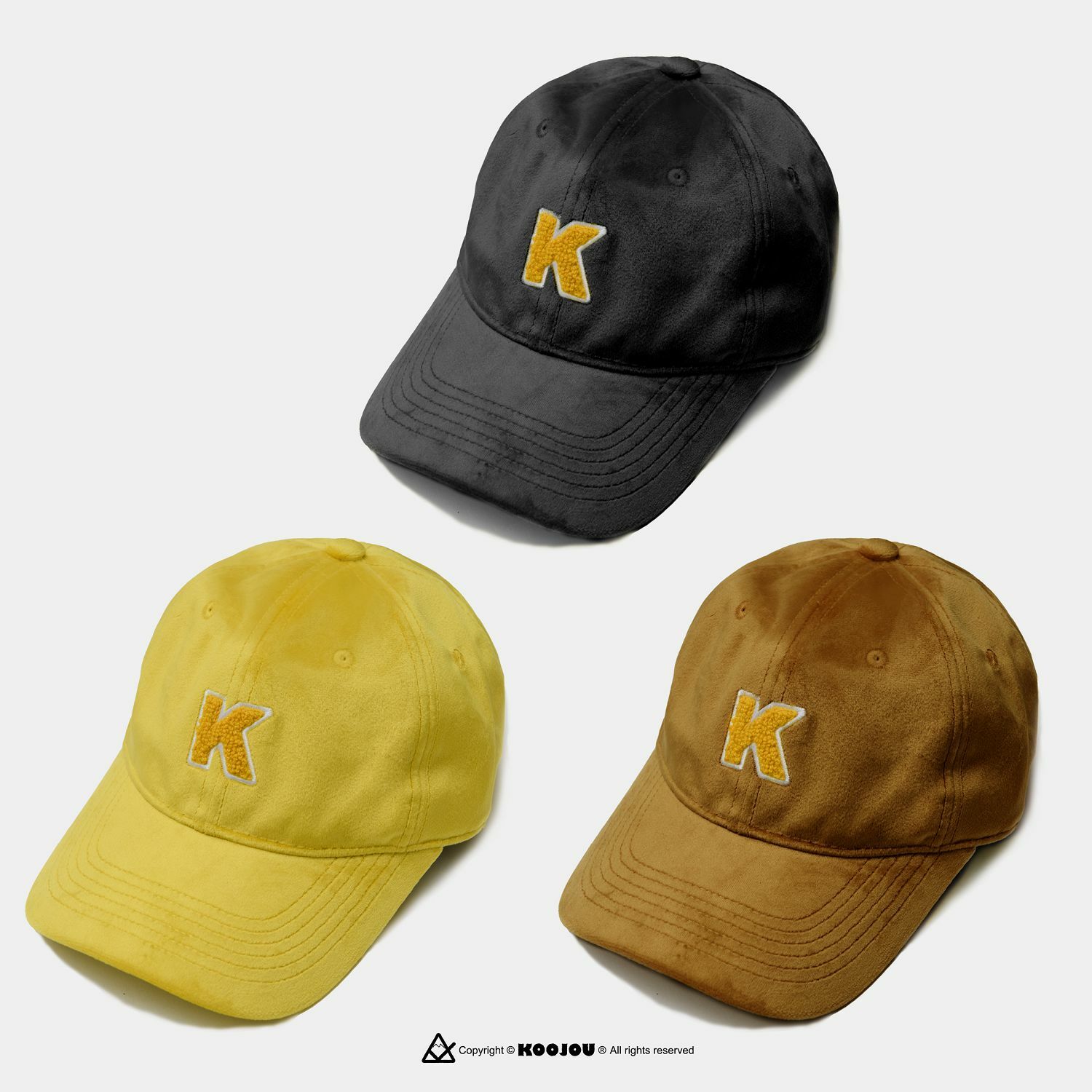 KID ® KOOJOU OK繃緞絨老帽 黑