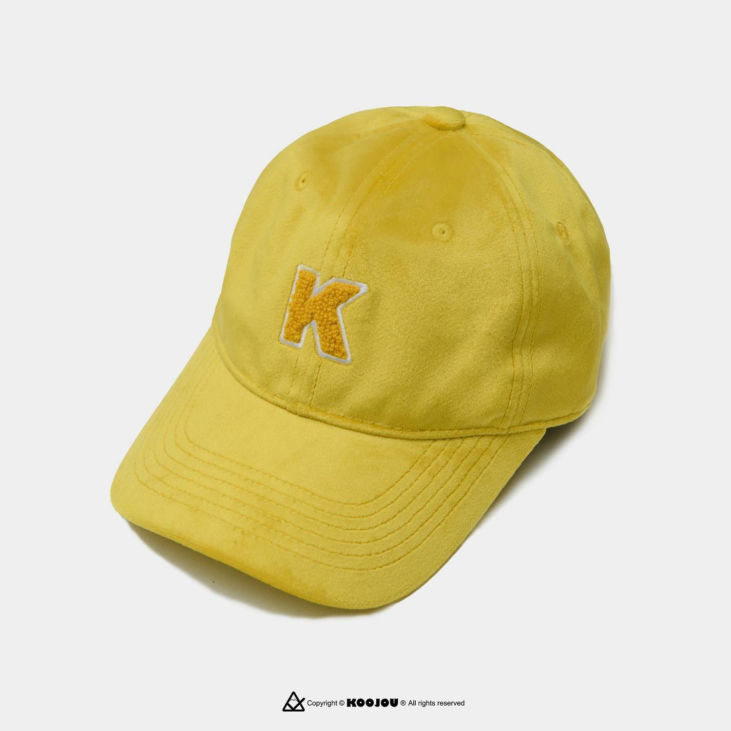 KID ® KOOJOU OK繃緞絨老帽 黃