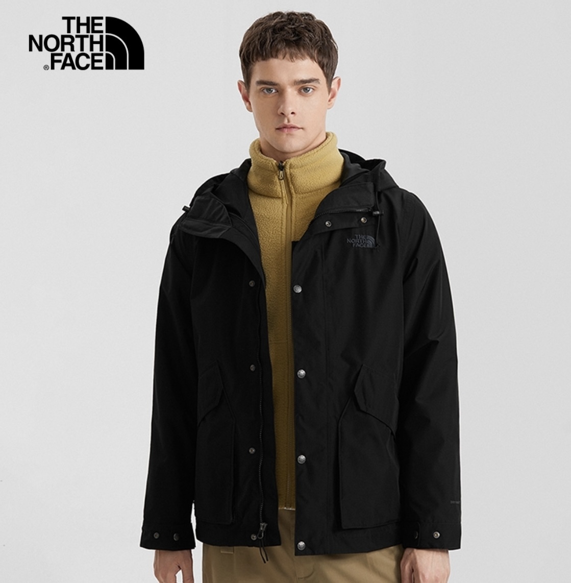 代購 THE NORTH FACE 男 防水透氣 保暖抓絨三合一外套 黑NF0A7QSZ4E5 Dec