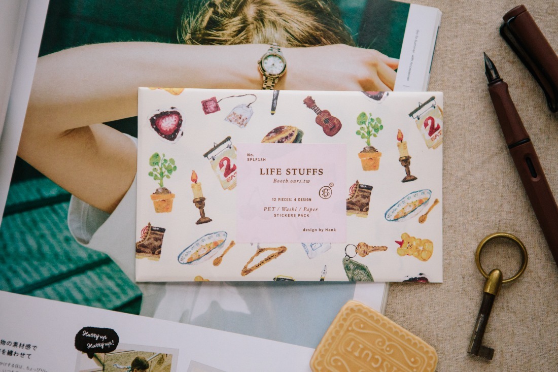 日常雜貨 12入貼紙包｜OURS 森林好朋友