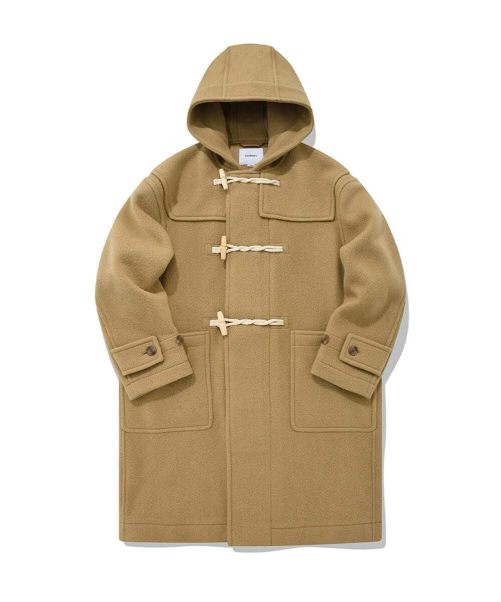 COVERNAT 羊毛大衣 外套 保暖 米色