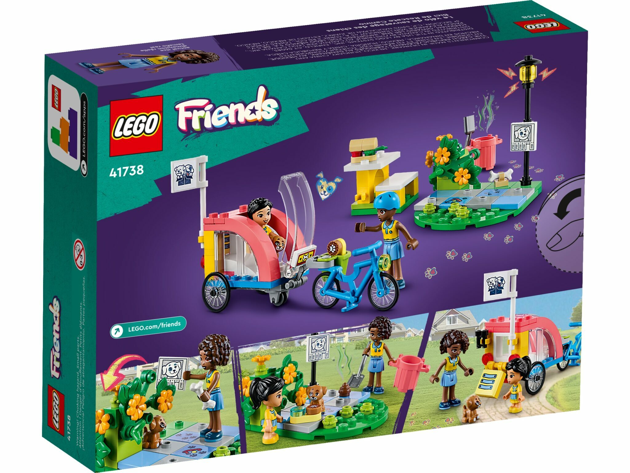 [飛米樂高積木專賣店] LEGO 41738- Friends 狗狗救援腳踏車