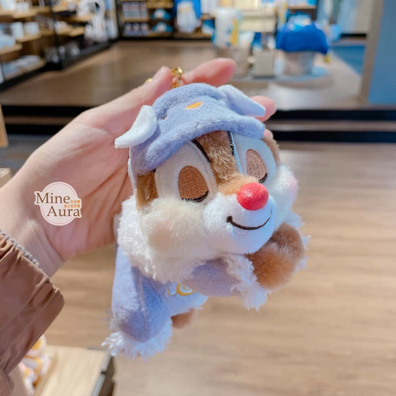 (現貨) 甜夢睡顏 暖暖家居系列 紅鼻 蒂蒂 Dale 趴趴 鑰匙圈 吊飾 奇奇蒂蒂 Chip 'n Dale -上海迪士尼樂園