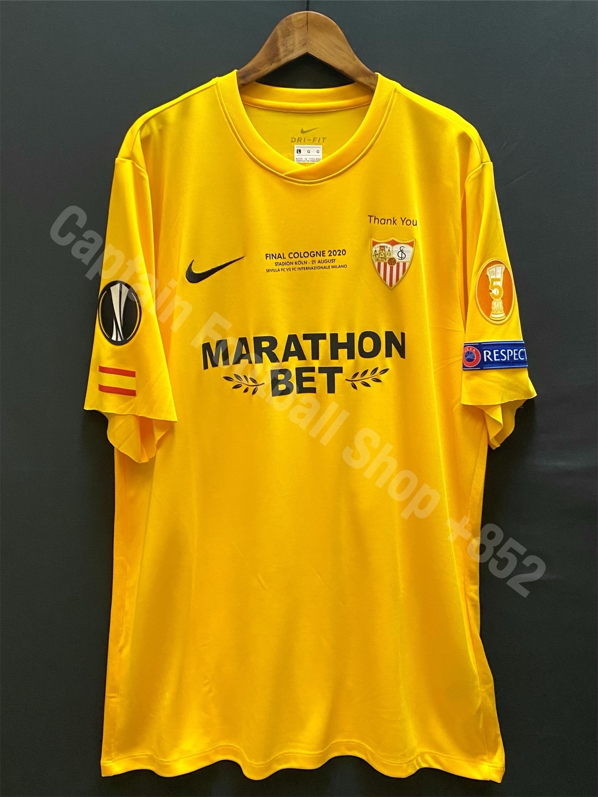 (剪䄂更衣室版) 西維爾 2019-20 歐霸杯決賽 Nike 龍門更衣室球員版球衣 #13 BONO