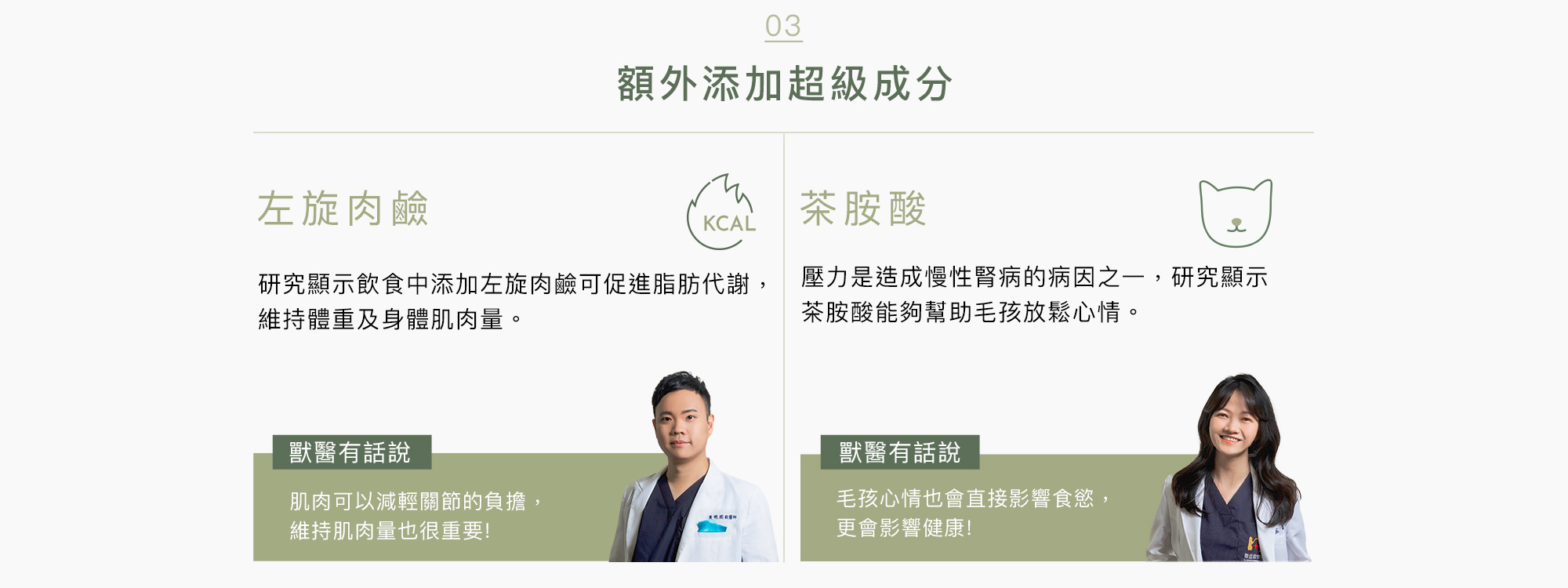 額外添加超級成份-左旋肉鹼與茶胺酸