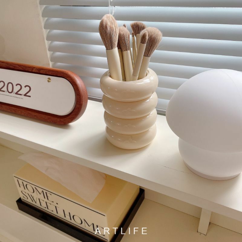 甜甜圈多功能收納罐/棉籤收納罐