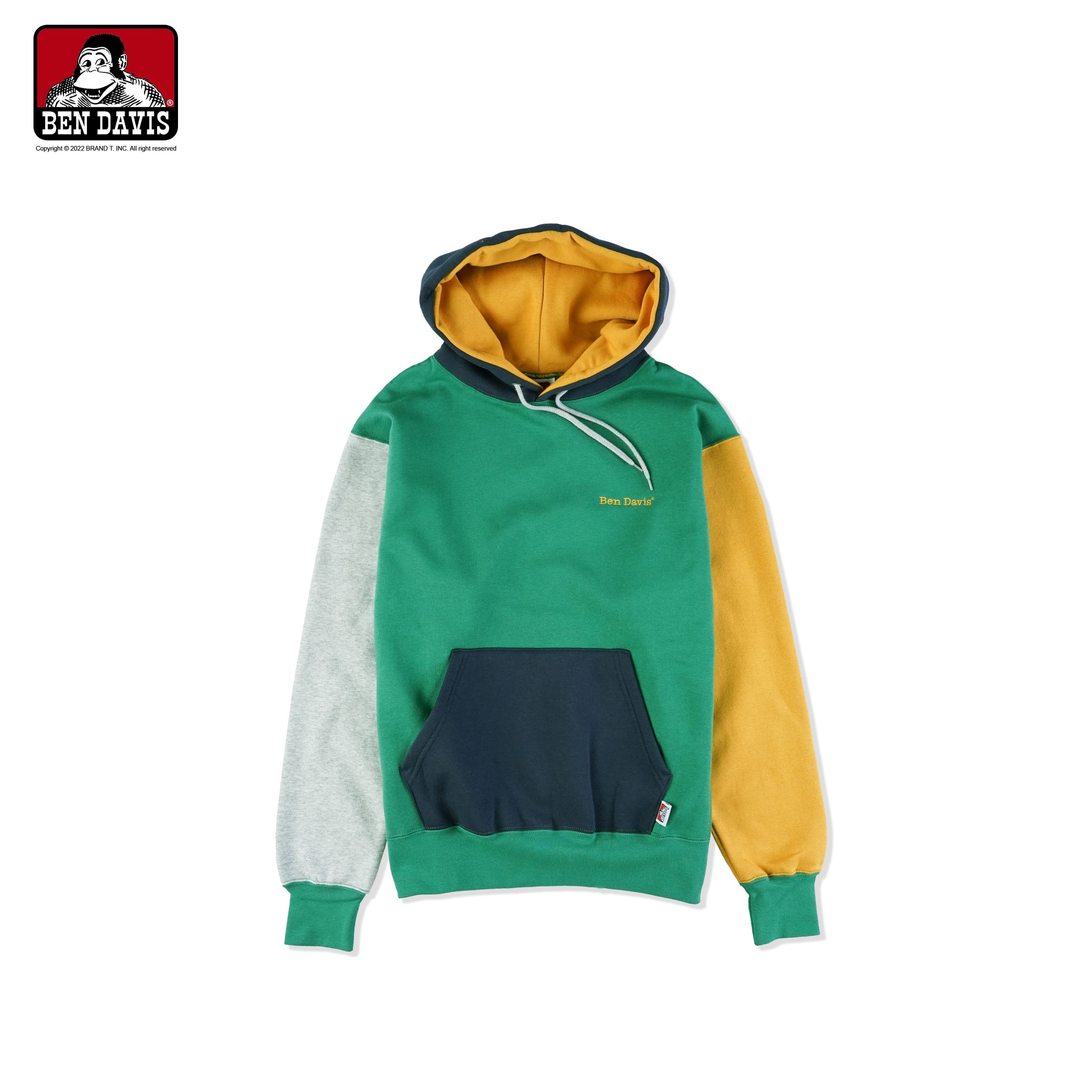 【 BEN DAVIS | 撞色拼接帽TEE - 2色 】