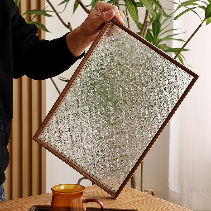 《1506》做舊毛玻璃復古托盤擺件