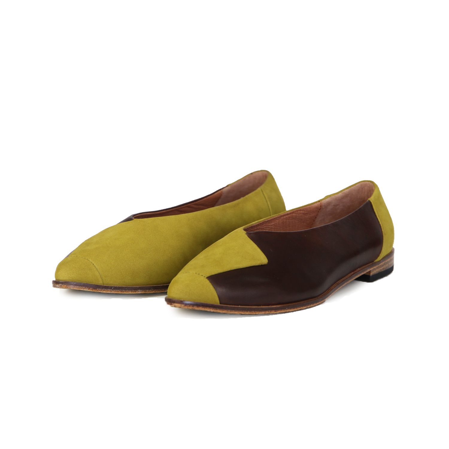 HardShape W1058A OliveBrown Leather Loafers