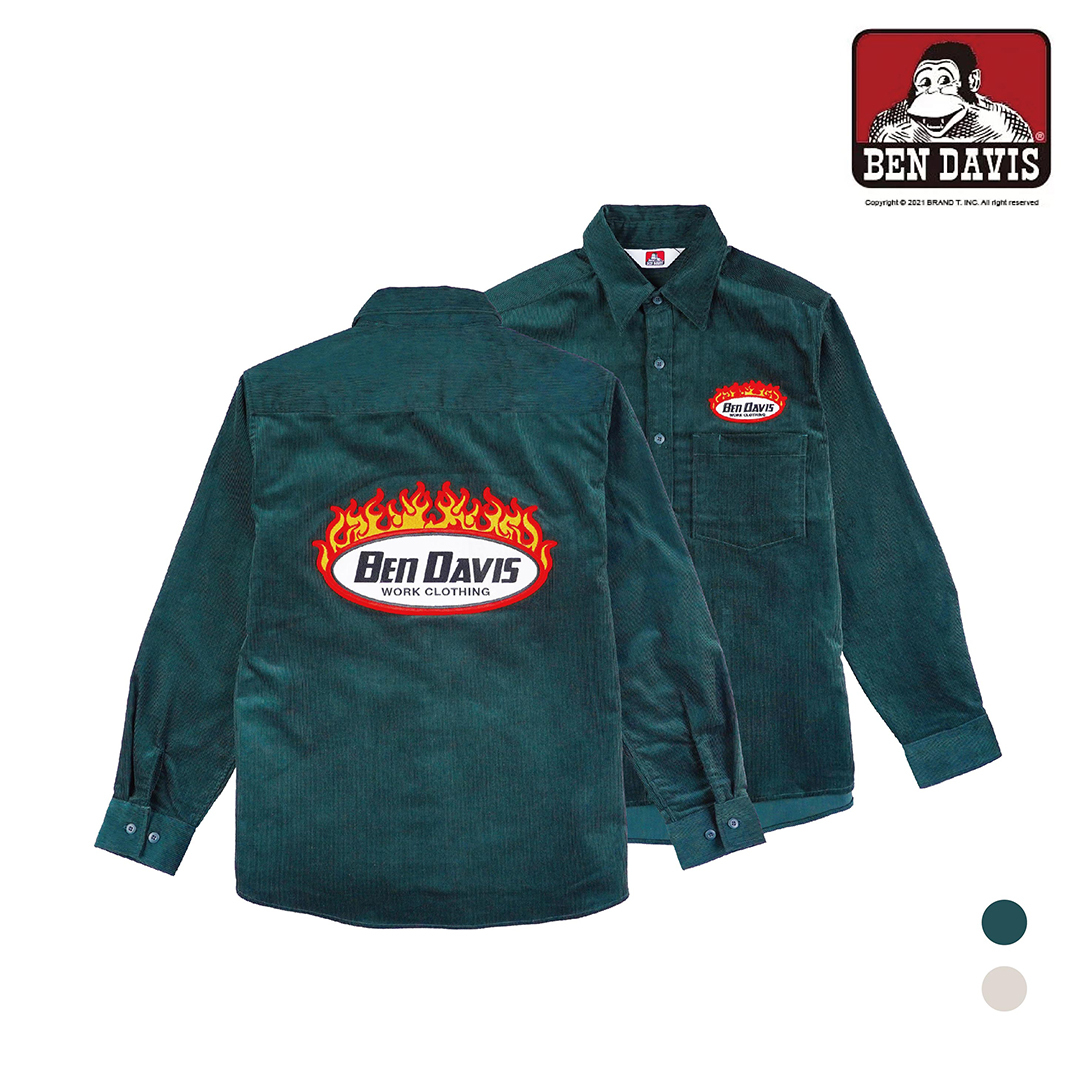 【 BEN DAVIS | 燈芯絨工作襯衫 - 2色 】