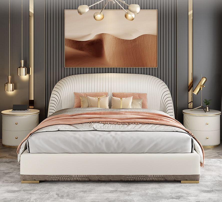 扇貝軟包床架 AOZ-M8828