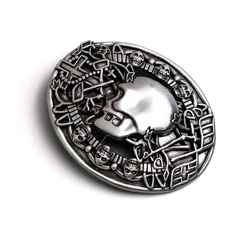 搖滾率性 骷髏頭 造型皮帶扣 / 皮帶頭 - 現貨